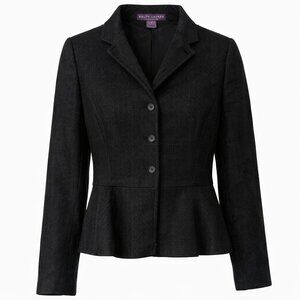🖤💜Ralph Lauren Purple Label Vintage 90’s Classic Peplum Blazer💜🖤